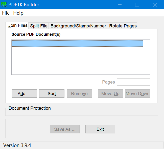 PDFtk Builder