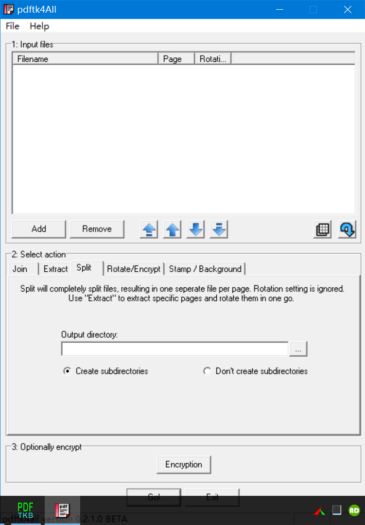 PDFtk PDF4ALL，请无视最后的任务栏